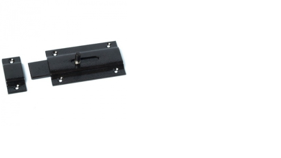 картинка Засов накладной ПМ №3"К" черный Шепард от магазина Евродом