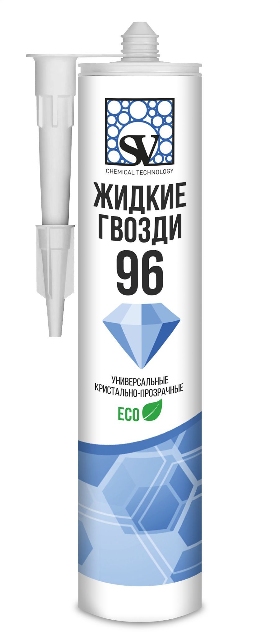 картинка Жидкие гвозди универсальные, кристально-прозрачные, 280 мл SV 96  от магазина Евродом