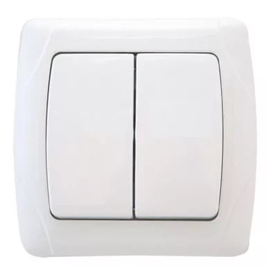 картинка Выключатель МАРГАРИТА 2-кл. скр. уст. 10А бел. М0023 от магазина Евродом