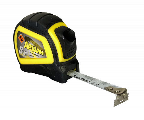 картинка Рулетка АРШИН 3м автостоп с магнитом от магазина Евродом