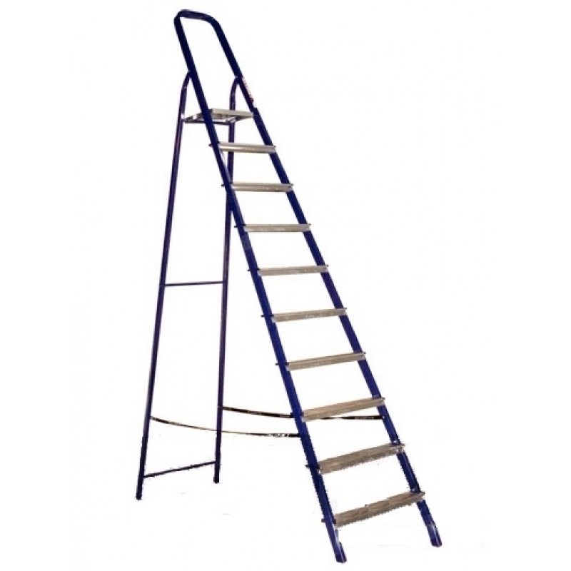 картинка Стремянка стальная 10 ступеней Алюмет от магазина Евродом