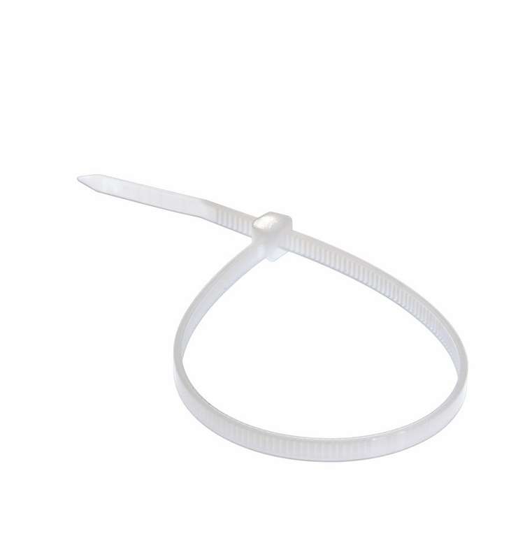 картинка Хомуты нейлоновы белые д/проводов 7,6х400мм 100шт. от магазина Евродом