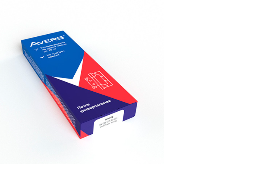 картинка Петля накладная Avers 100*75*2.5-B2-S от магазина Евродом