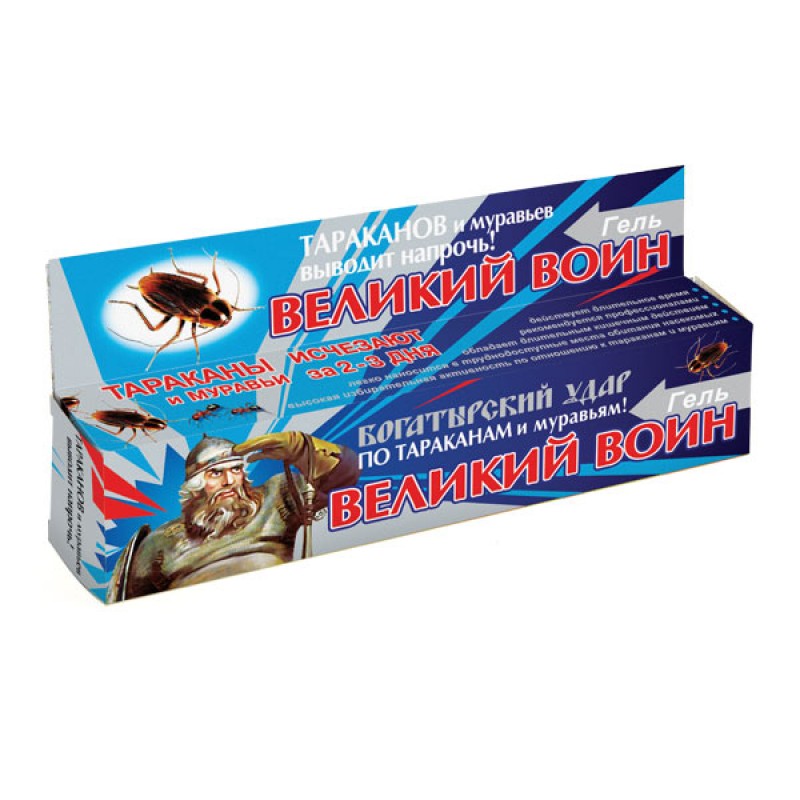 картинка Великий воин гель от тараканов и муравьев 45г  от магазина Евродом