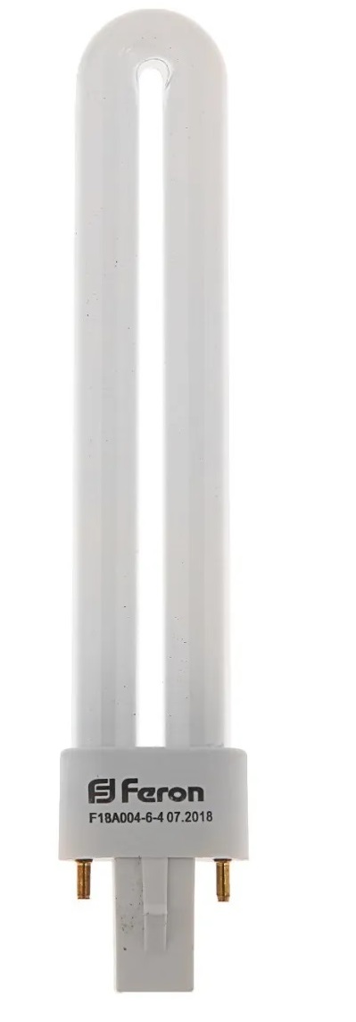 картинка Лампа энергосберегающая Feron EST1 1U/2P 9W G-23 6400K от магазина Евродом