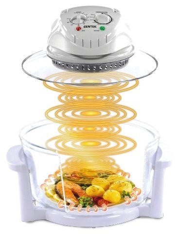 картинка Аэрогриль Centek CT-1456 (белый) 12+5л 1400Вт 2решетки от магазина Евродом