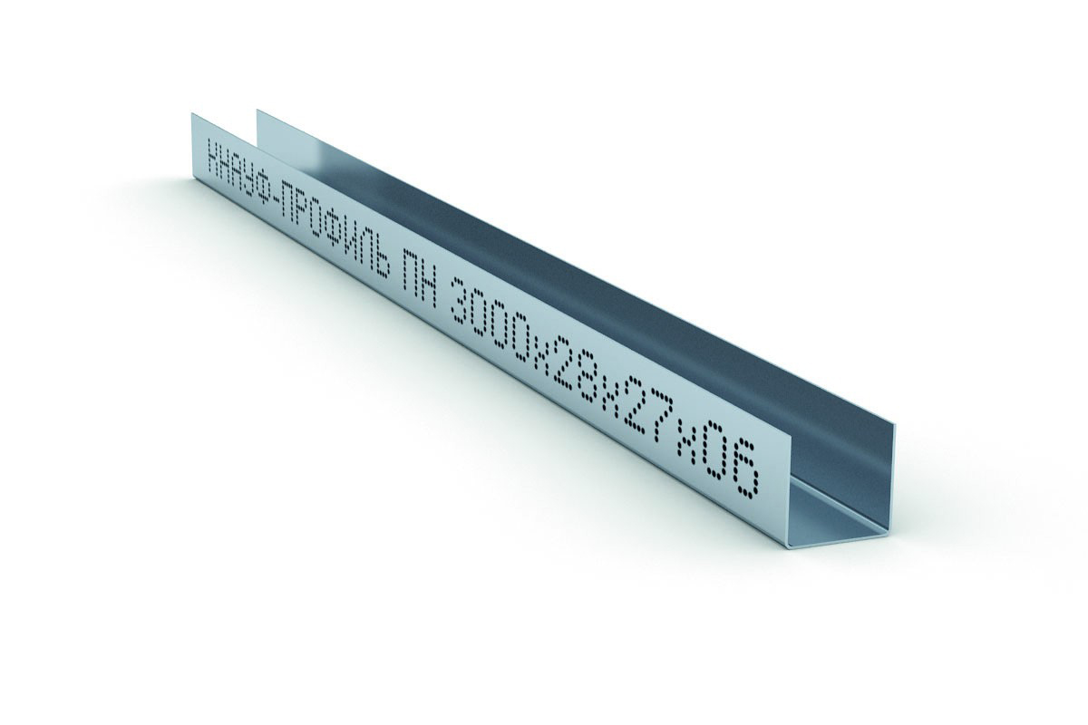 картинка 28/27 Профиль ППН КНАУФ 0,6мм (3 м) от магазина Евродом