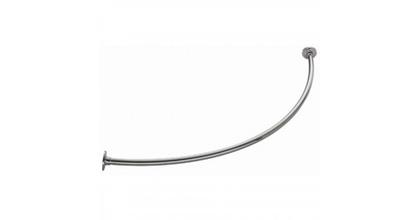 картинка Карниз для ванной дуга нерж. ст. 900х900 от магазина Евродом