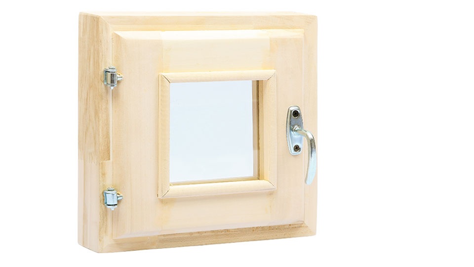 картинка Форточка 40х40 с ручкой Липа от магазина Евродом