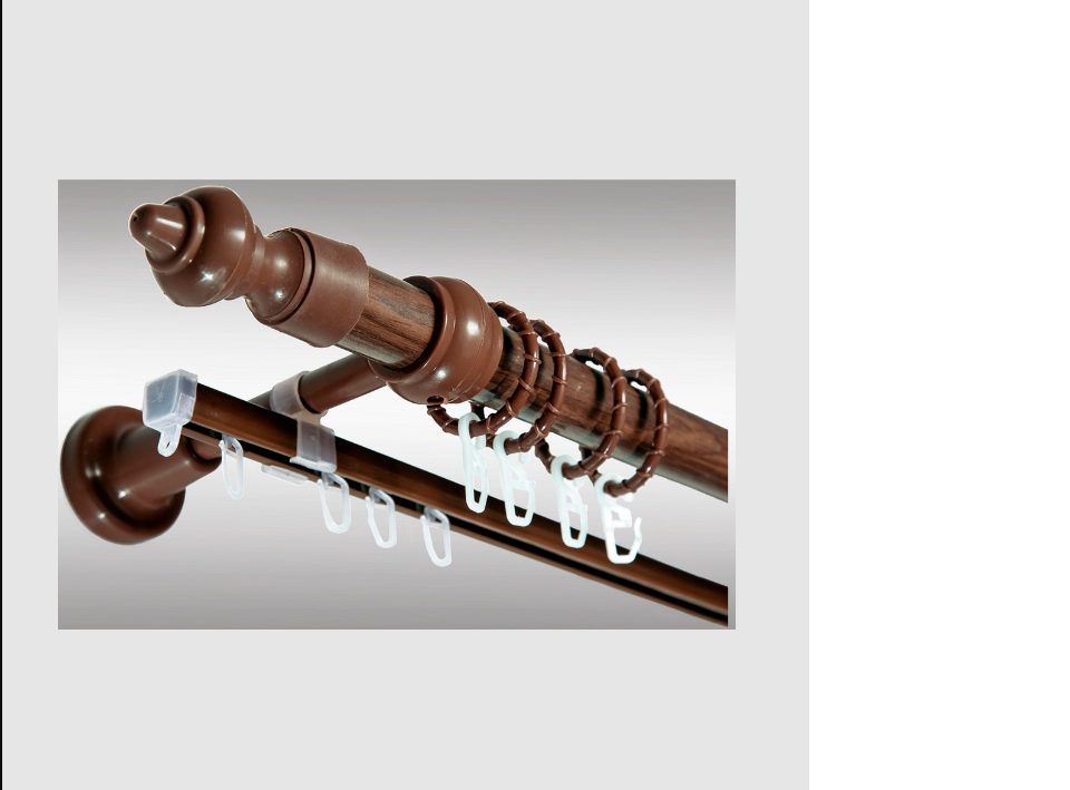 картинка Карниз пластик 3.0 Орех от магазина Евродом