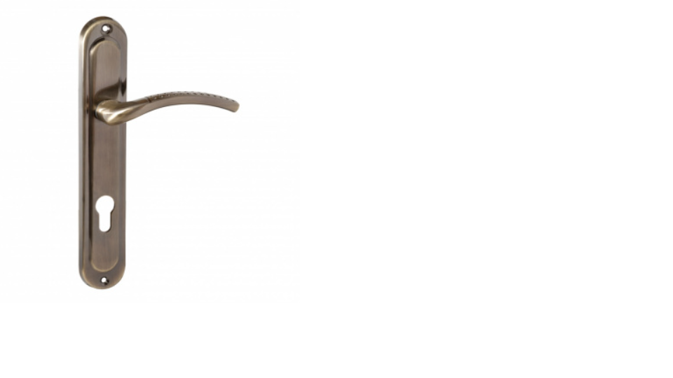 картинка Ручка на планке  85.326 AL AB (бронза, алюминий) от магазина Евродом