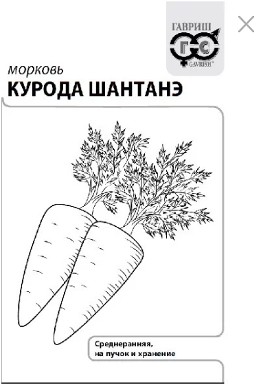 картинка Морковь Курода Шантанэ б/п 2 г Г семена от магазина Евродом