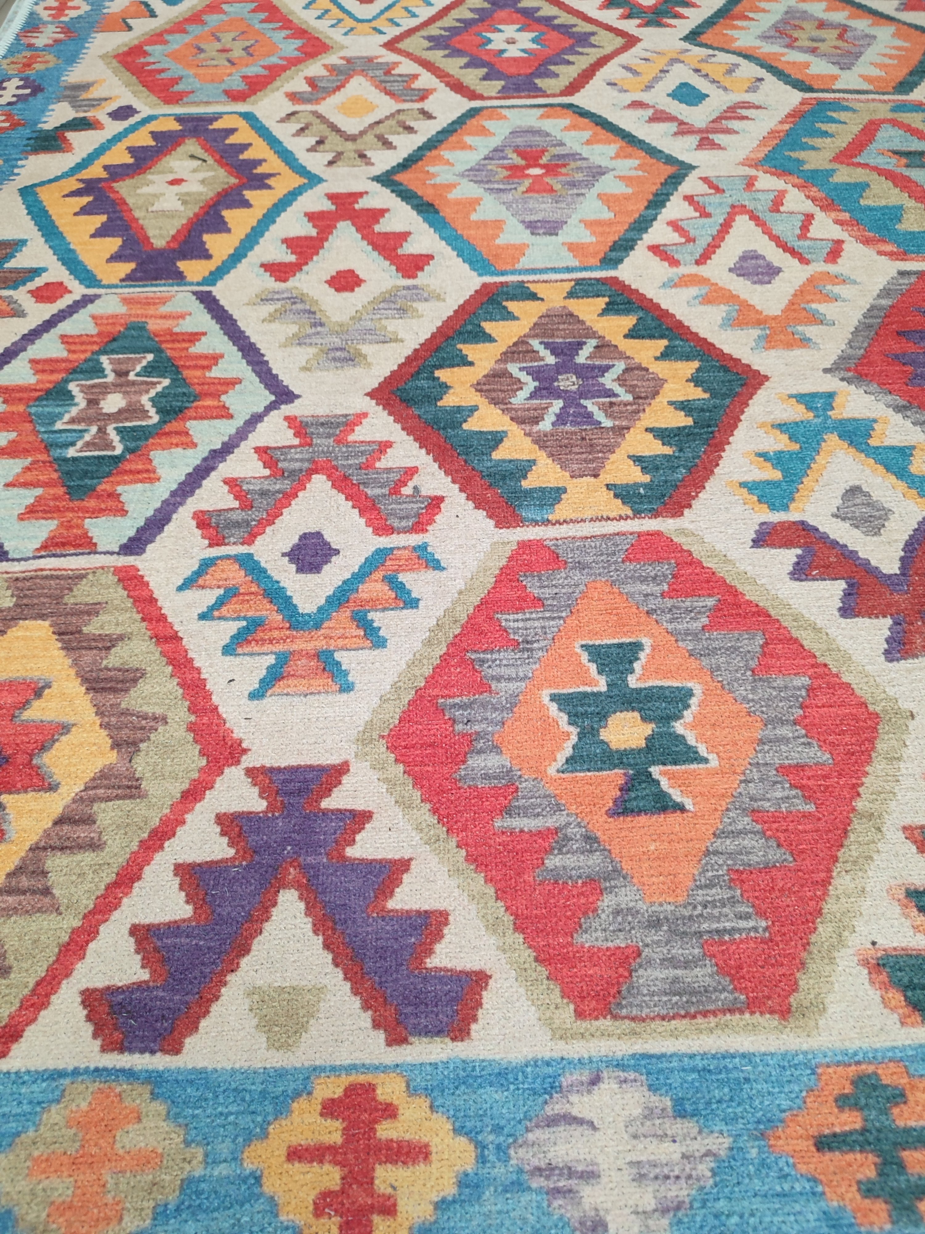 картинка Ковер ILONNA 1.6*2.3 дизайн AB065A BLUE/RED от магазина Евродом