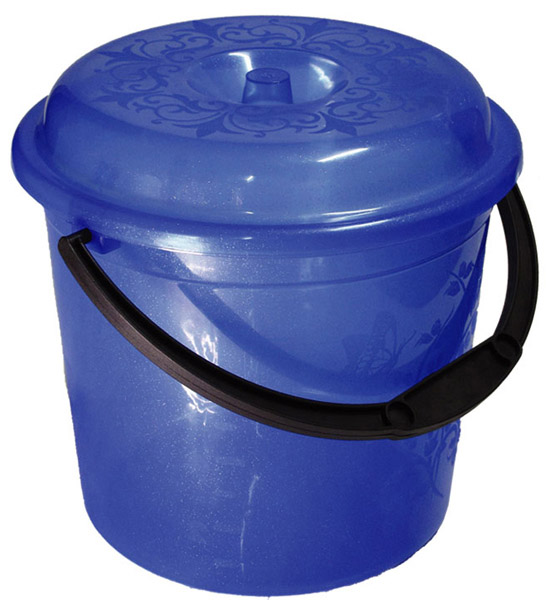 картинка Ведро пластиковое 10л с крышкой мерное 04111 от магазина Евродом