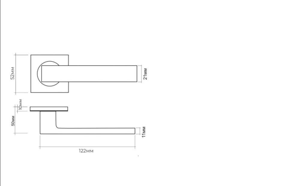 картинка Ручка на раздельном основании  VЕTTORE R06.085 GR  (Графит) от магазина Евродом