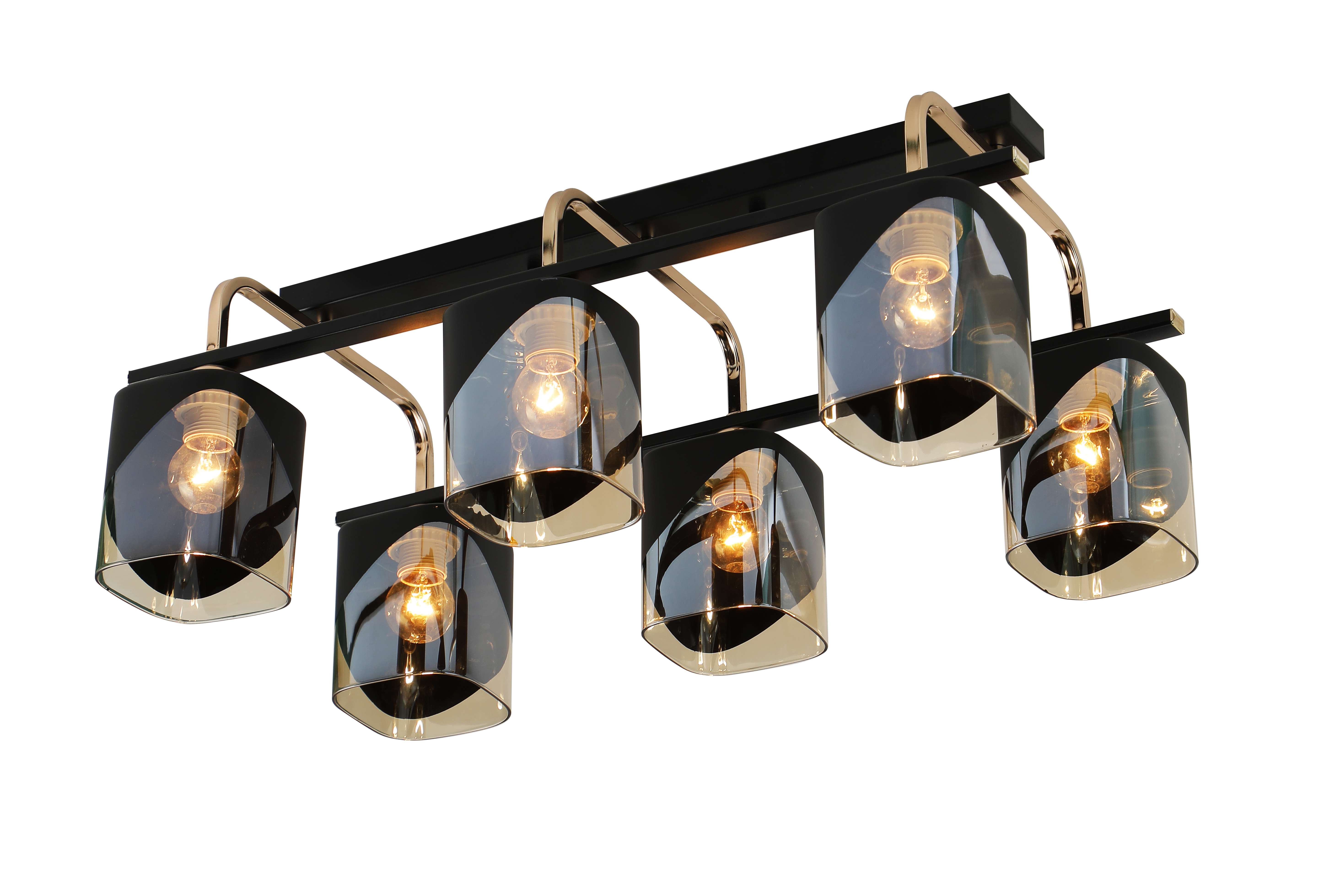 картинка 07212/6 BLACK+GOLD Светильник потолочный RL от магазина Евродом