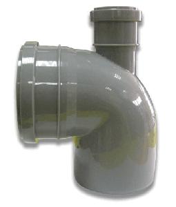 картинка Угол с отводом фронтальный 110/50/87 вверх Политрон 10010587U от магазина Евродом