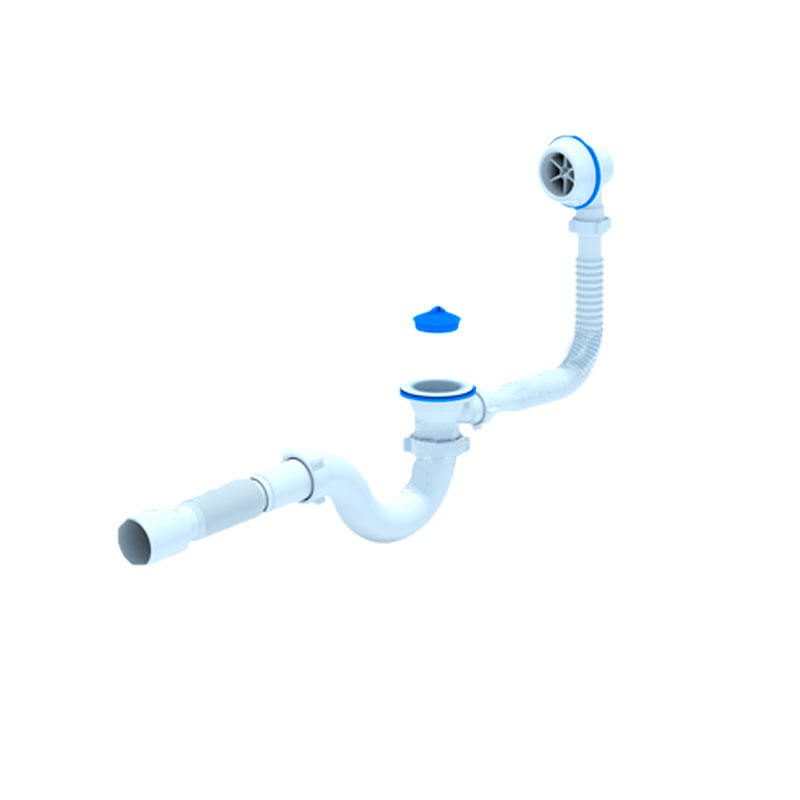 картинка Сифон Варяг для ванны с гибкой трубой 40х50 регулируемый С6155 от магазина Евродом