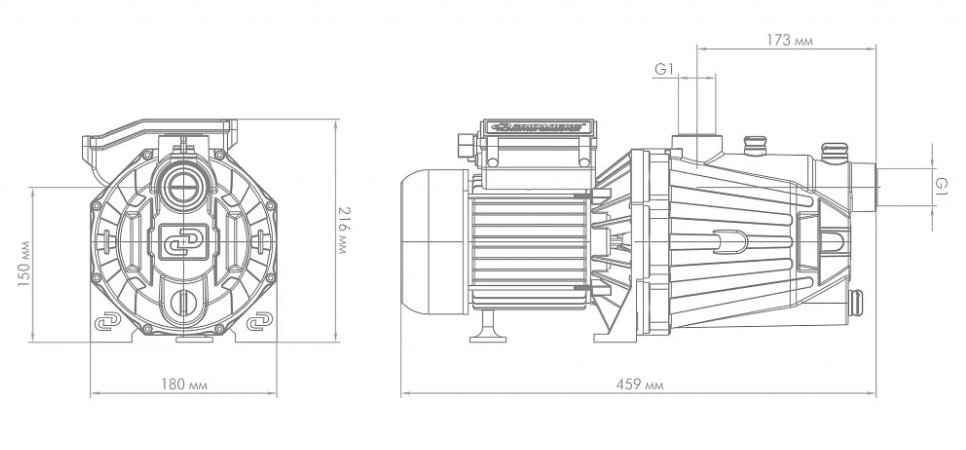 картинка Насос поверхностный Джилекс Джамбо 70/50П от магазина Евродом