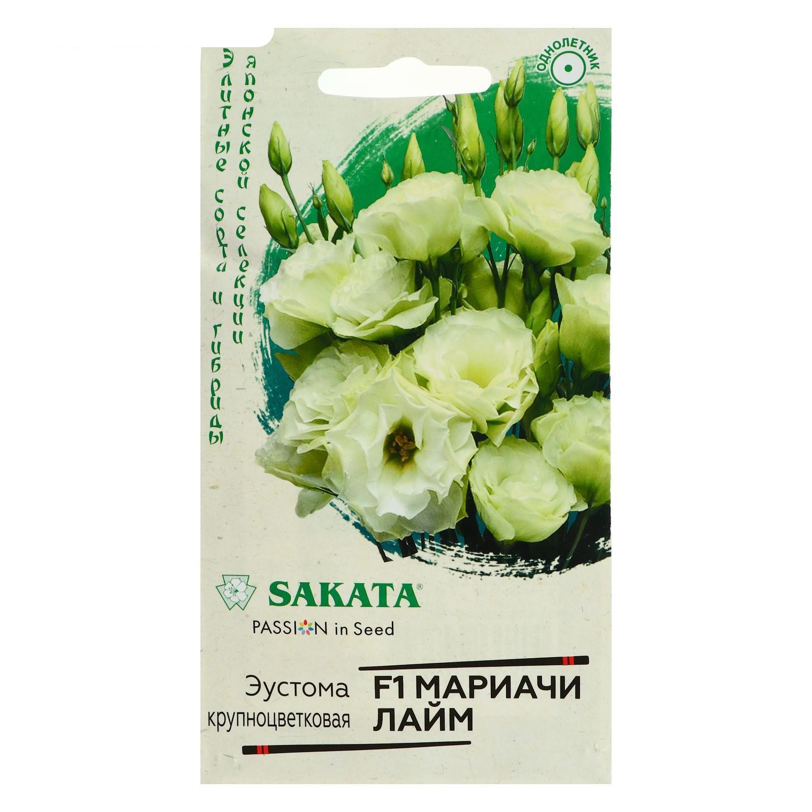 картинка Эустома Мариачи лайм махр. F1 4 шт Г семена от магазина Евродом