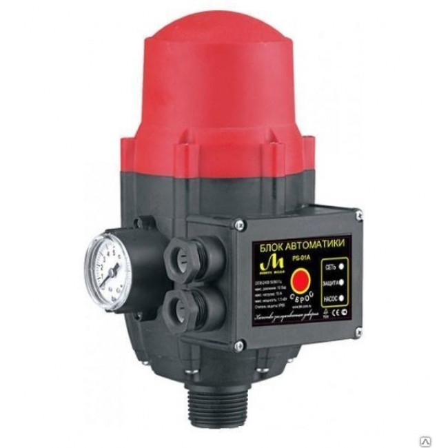 картинка Реле давления PS-01A (бок выход) TIM (манометр) от магазина Евродом