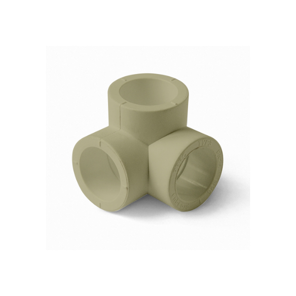 картинка Тройник двухплоскостной Ø20 PRO AQUA Серый (25) от магазина Евродом