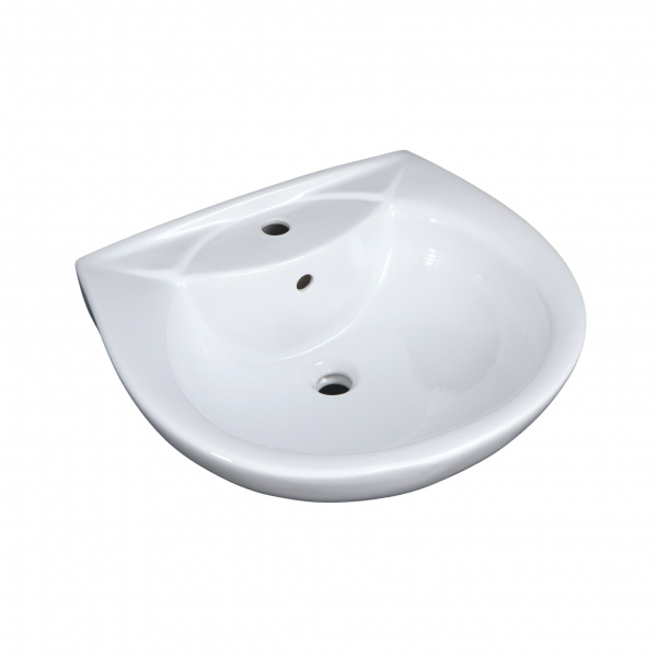 картинка Умывальник Оптима-56 с переливом с отверстием белый (Л) от магазина Евродом