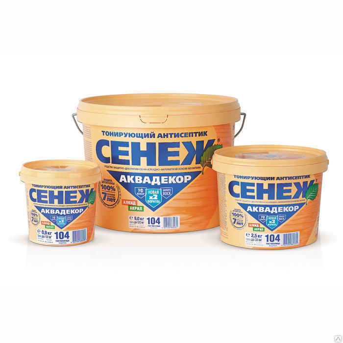 картинка Пропитка 0,9кг Сенеж Аквадекор Х2-110 махагон от магазина Евродом