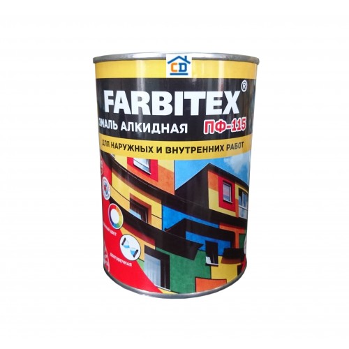 картинка Эмаль FARBITEX ПФ-115 хаки 1,8 кг от магазина Евродом