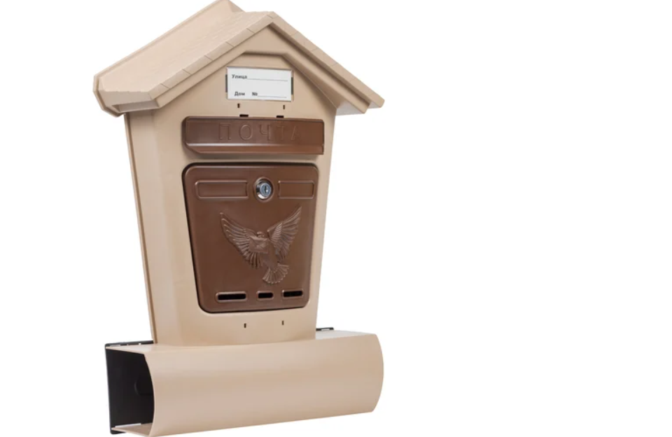 картинка Ящик почтовый ЭЛИТ беж. с коричневым от магазина Евродом
