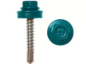 картинка Саморез кров. 5,5х19 RAL-5021 бирюза сверло от магазина Евродом