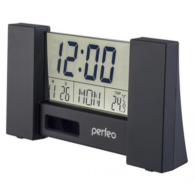 картинка Часы будильник PERFEO (PF-A4605) СITY - PF-S2056, черный от магазина Евродом