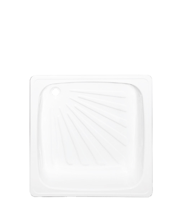 картинка Поддон стальной эмалированный квадратный без сифона ВИЗ 90х90х15 квадрат от магазина Евродом