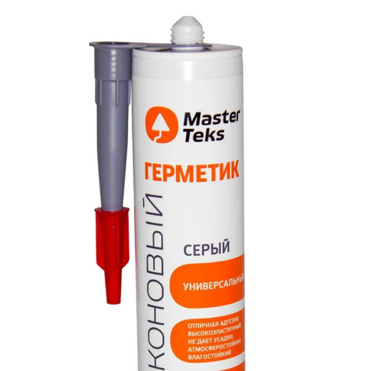 картинка Герметик MasterTeks силикон универсальный серый 290мл от магазина Евродом