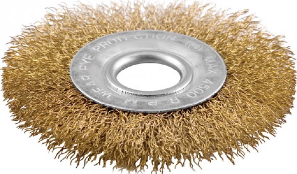 картинка Корщетка-колесо желтая 125 мм от магазина Евродом