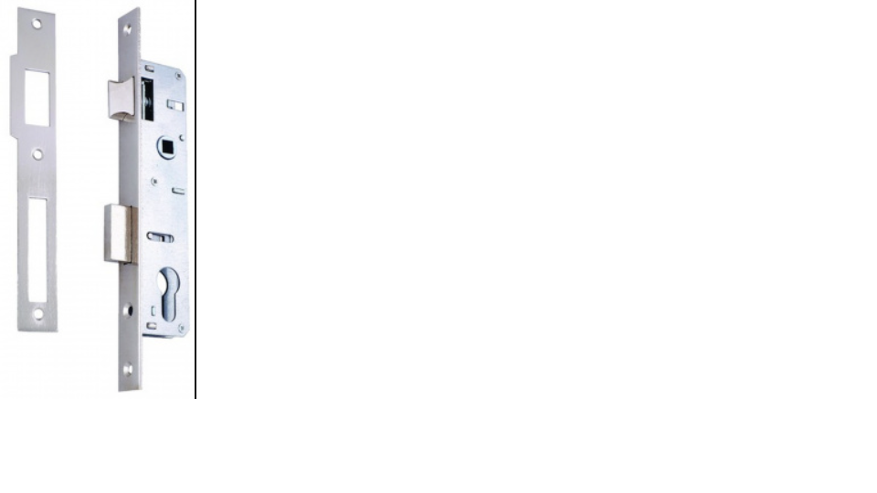 картинка Замок врезной узкопрофильный под цилиндр FERRE 153-20 от магазина Евродом