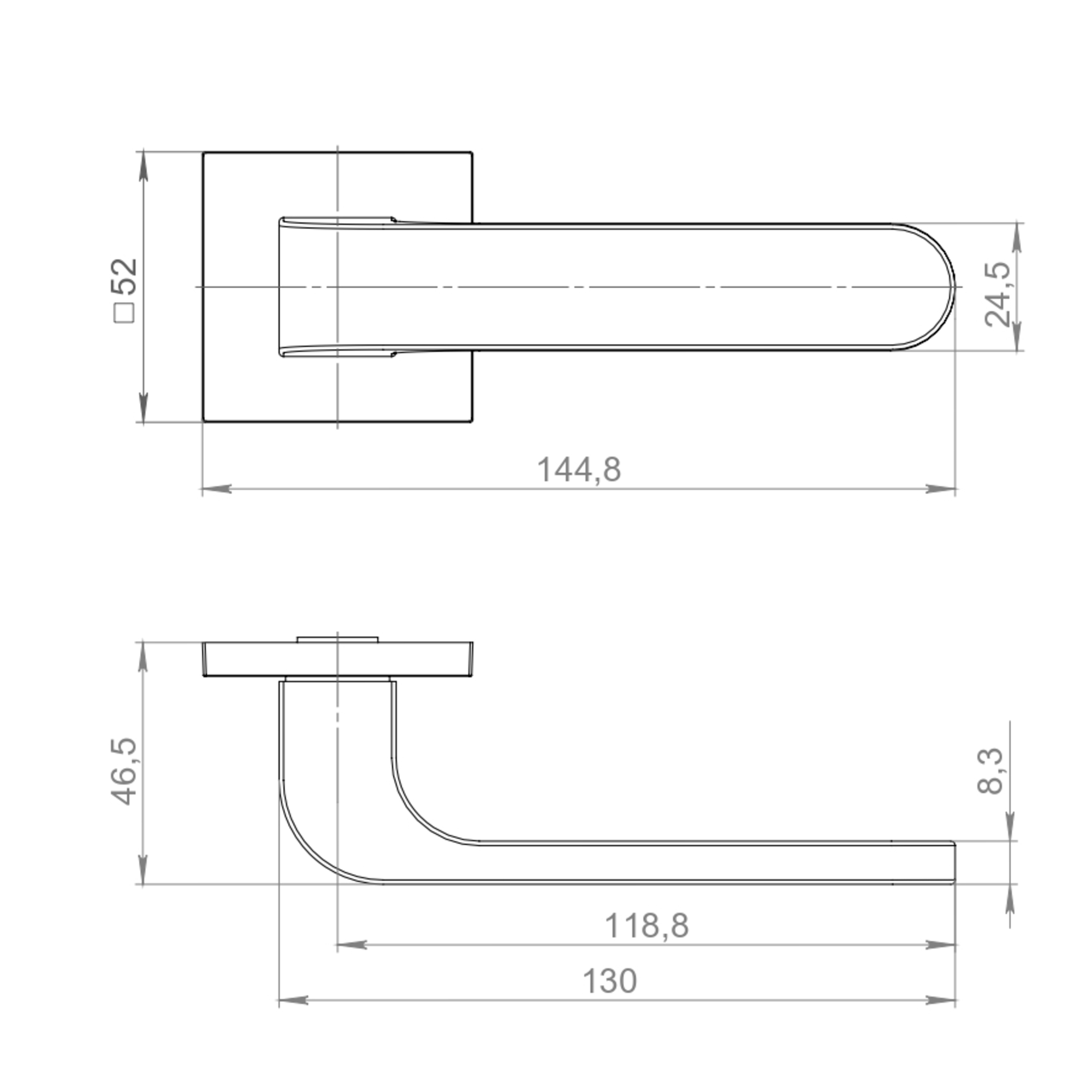 картинка Ручка раздельная K.JS51.FLEX BL-24 черный от магазина Евродом