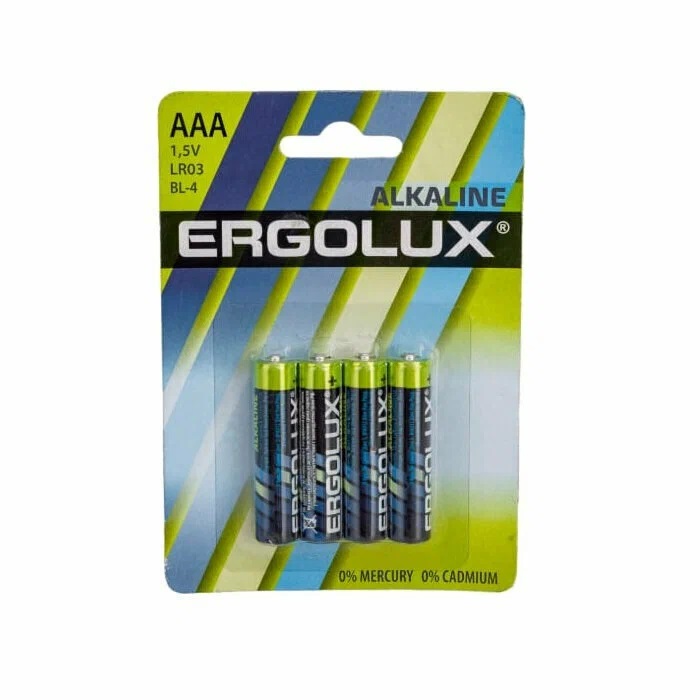 картинка Элемент питания ERGOLUX Alkaline LR03 BL (12865) от магазина Евродом