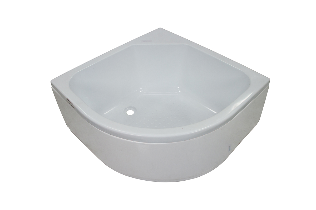 картинка Поддон для душевой кабины средний полукруг 100х100 ПД7  от магазина Евродом