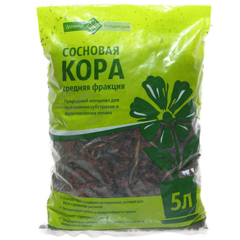 картинка Кора сосновая 5л ДолП от магазина Евродом