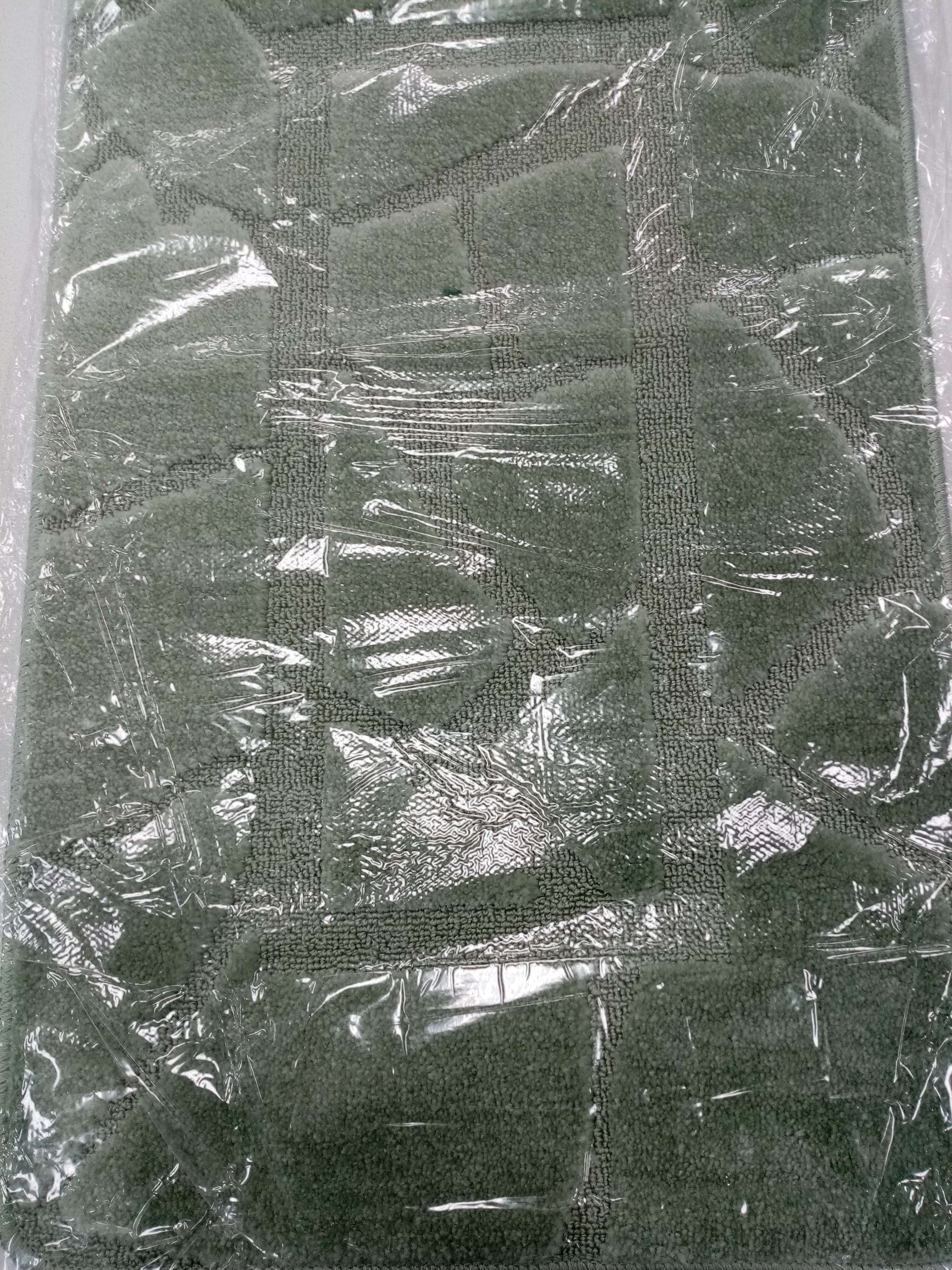 картинка Коврик для ванной 1 предм. ZALEL 55х85 см светло-зеленый от магазина Евродом