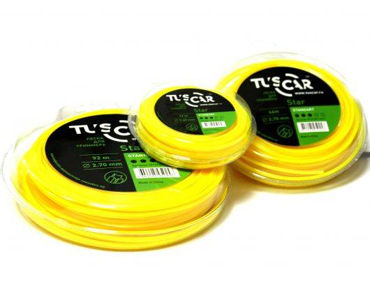 картинка Леска для триммера TUSCAR "Star", Standart, 2.7mm*12m от магазина Евродом