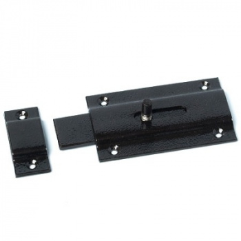 картинка Засов накладной ПМ №3"К" черный Шепард от магазина Евродом