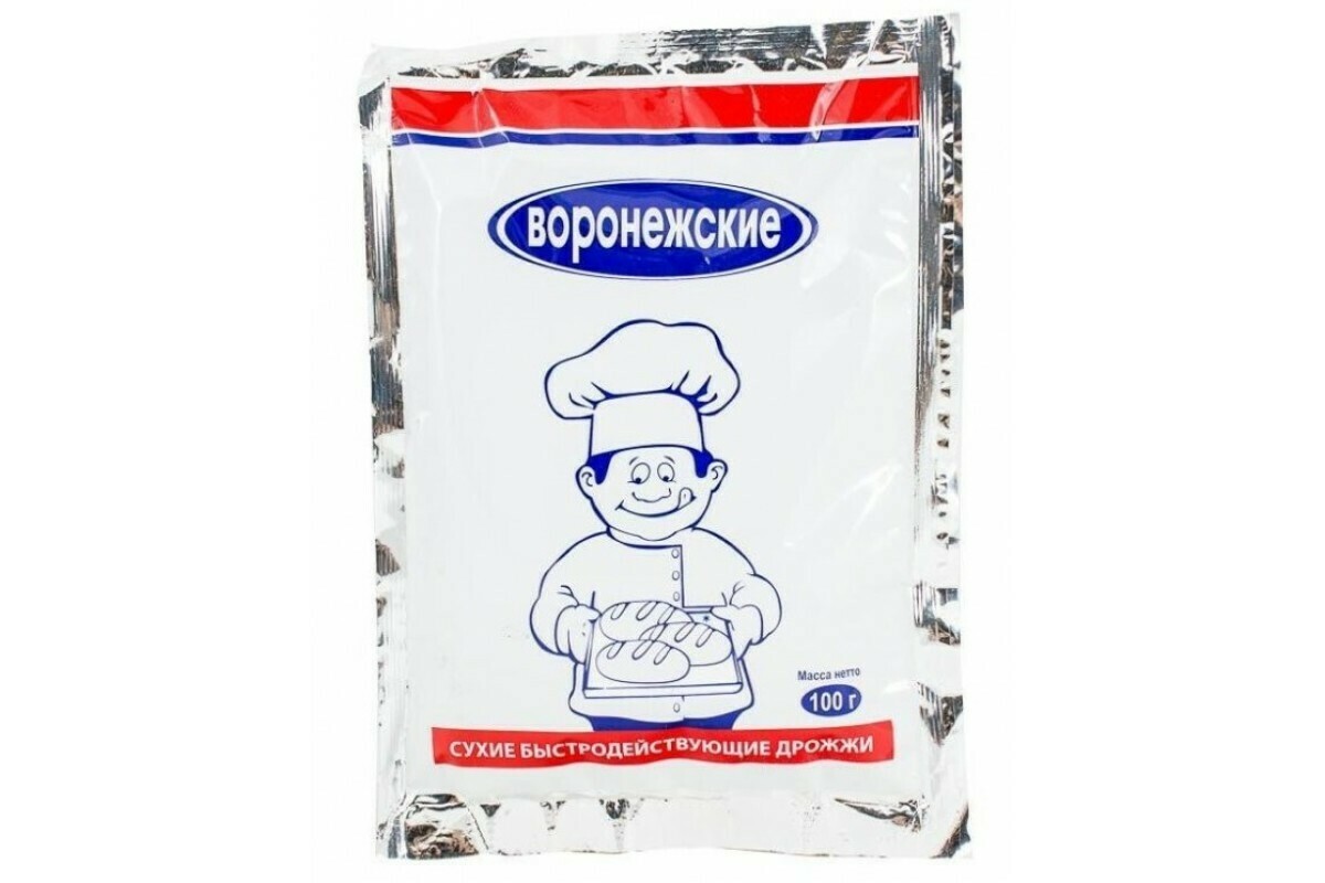 картинка Дрожжи Воронежские сухие быстродействующие 100гр от магазина Евродом