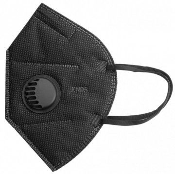 картинка Маска-респиратор с 1 клапаном черная от магазина Евродом