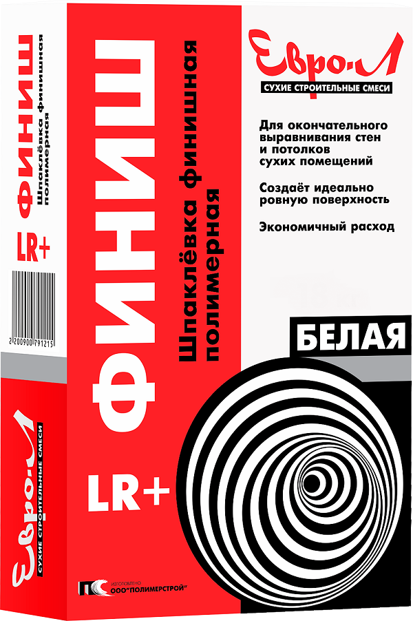картинка Шпаклевка финиш. полимер ЕВРО-Л (5 кг) г. Белгород от магазина Евродом
