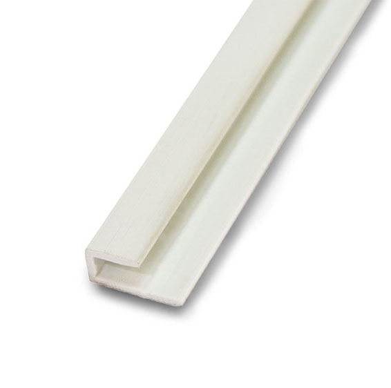 картинка Профиль ПВХ 3мм край белый 2,44м от магазина Евродом