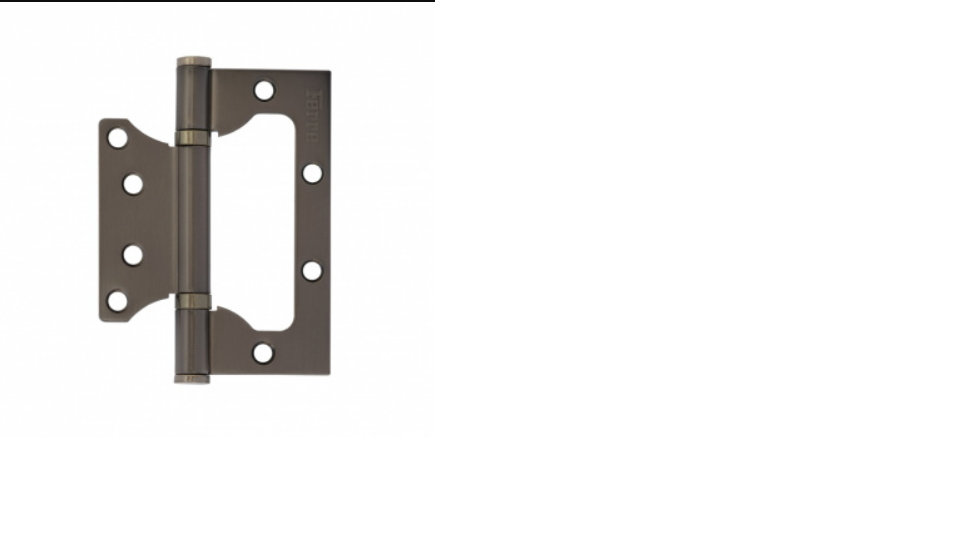 картинка Петля накладная VETTORE FLUSH 100*75*2,5 графит от магазина Евродом