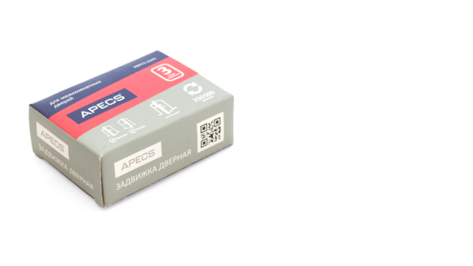 картинка Задвижка дверная Apecs L-0126-G от магазина Евродом