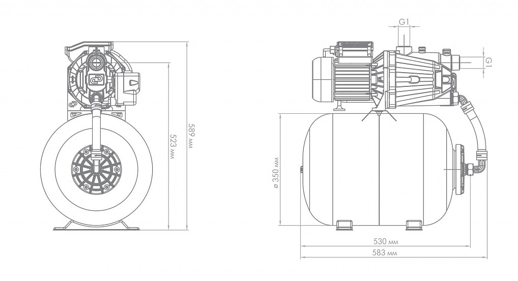 картинка Насосная станция-автомат Джамбо 70/50 П24 от магазина Евродом